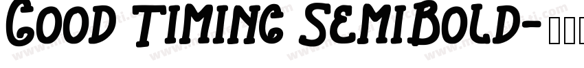 Good Timing SemiBold字体转换